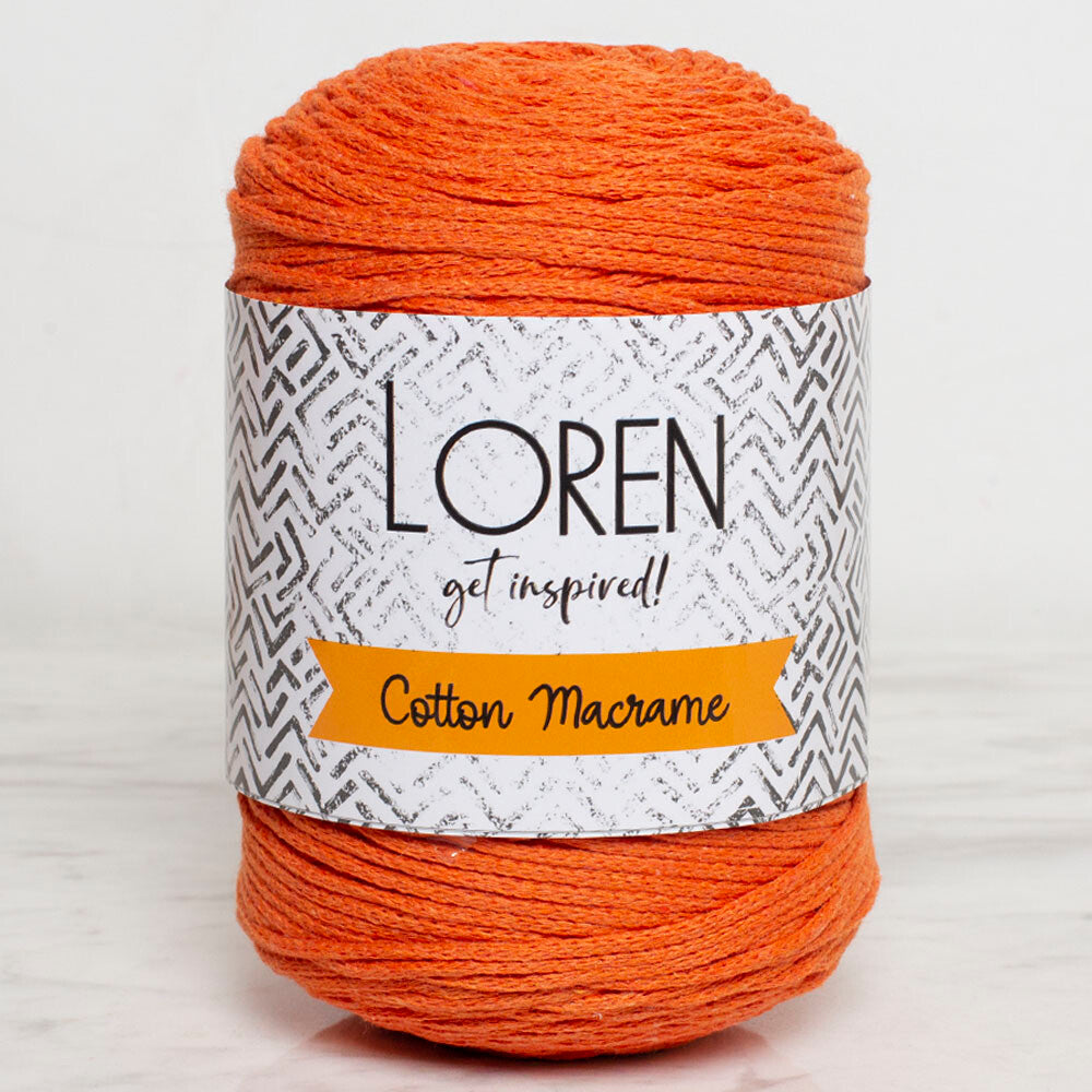 Loren Cotton Macrame Turuncu - R096